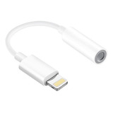 Golden Sun Adaptador P2 Cabo Aux. Para iPhone 11 12 13 Pro Fone Ouvido Cor Branco