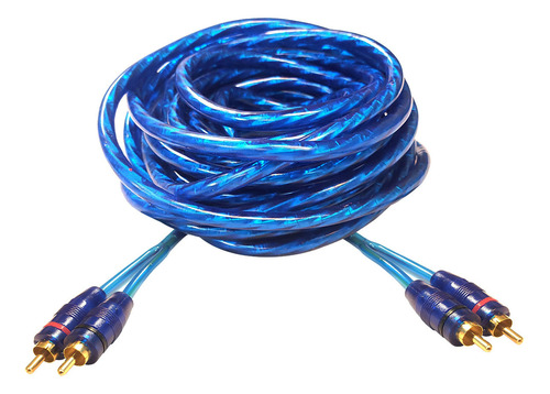 Cable Rca 5 Metros Subwoofer Mallado Potencia Profesional 