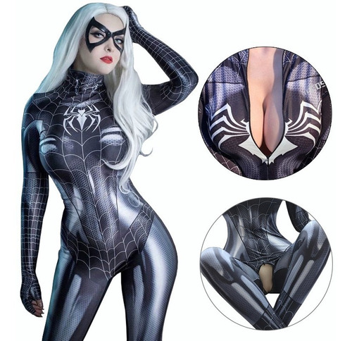 Traje De Spiderman Para Cosplay Mujer Disfraz