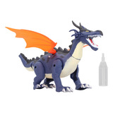 Flame Spray Dragon Toy Electric Walking Dinosaurio Kid Home