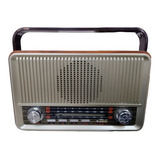 Radio Parlante Retro Vintage Bluetooth Am Fm Sw Recargable