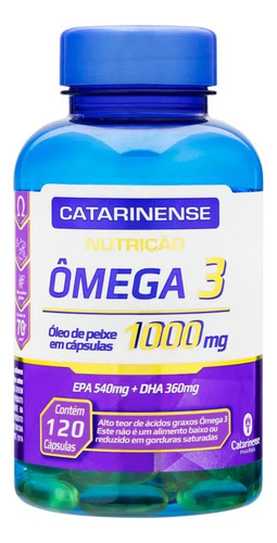 Ômega 3 1000mg 120 Caps 100% Original - Catarinense Pharma