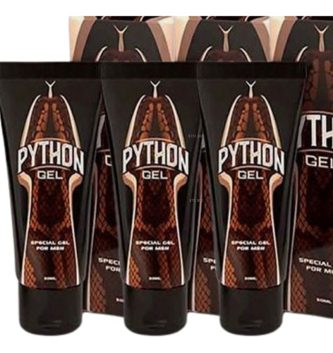 Python Gel Potenciador Masculino, Engrosador Y Alargador X3