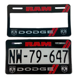 Par De Marcos Portaplacas Dodge Ram Tipo Europeo Ancho