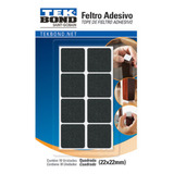 Tope Para Sillas Adhesivo Cuadrado 30x30mm X 12 Unid Tekbond