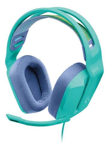 Diadema Logitech Gaming G335 Plug 3.5mm Color Menta