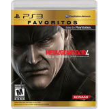 Metal Gear Solid 4 Guns Of The Patriots Ps3