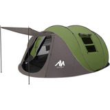 Casa De Campana 4 Personas Impermeable Plegable Con Ventana