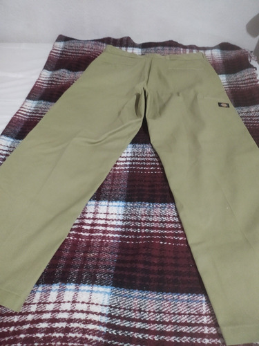 Pantalón Dickies Caqui 38 X 30 Doble Rodilla 100% Algodón 