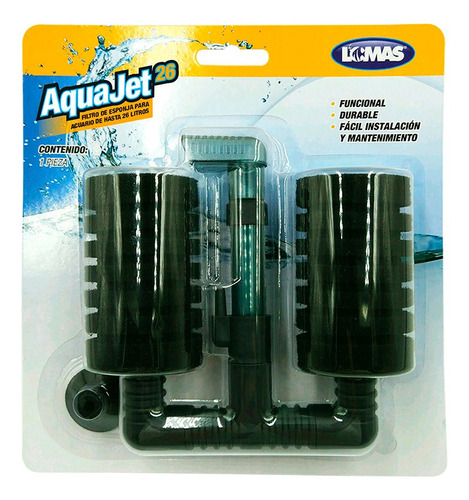 Filtro De Esponja Aquajet Para Acuarios 26 Lt Peceras