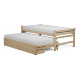 Cama Nido 1 1/2 Plaza Media Cajones Madera 100 Cm Cajonera 