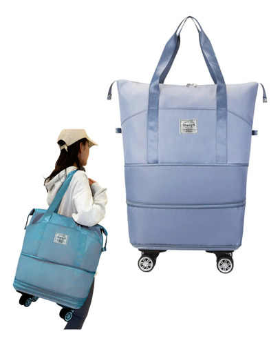 Maleta Con Ruedas Removibles Bolsa Para Viaje Gym Expandible
