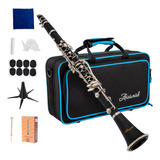 Aisiweier B-flat Clarinete De Ebano Negro Para Estudiantes P