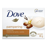 Pack X4 Jabones Barra Dove Pampering Karité Y Vainilla 90g