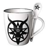 Baphomet Té Café Taza Y Cuchara Set Witches Brew Por ...