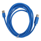 Cable De Impresora Usb 3.0, Macho A A Macho B, 5 Gbps, 9.8 P