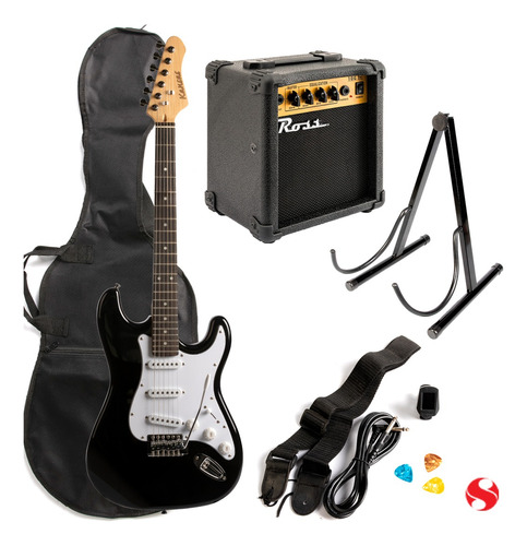 Pack Guitarra Kansas Stratocaster+amplificador+accesorios