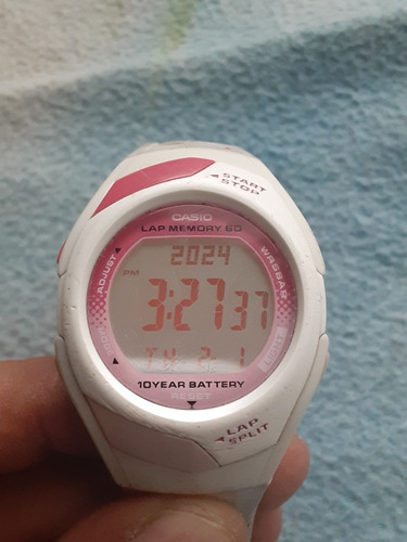 Reloj Digital Casio Str-300 Phys Usado Color Blanco