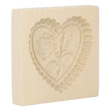 Molde De Prensa Para Galletas Blue L Love Rose, De Madera, F