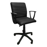 Sillón Oficina Escritorio Indar S7 Negro Regulable Con Brazo