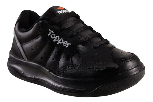 Zapatilla Cuero Colegial Negro Topper Xforcer Kids 