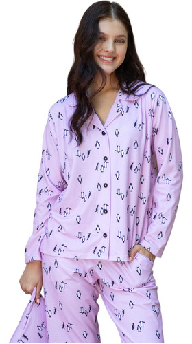 Pijama Mujer Camisero Hasta T.4 24517 Bianca Secreta