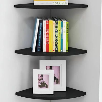3 Plantas Repisa Esquinera Minimalista Flotante Moderna Negro | MercadoLibre