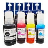 Kit 4 Botellas De Tinta Compatible Epson T504