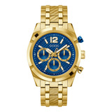 Reloj Guess Para Hombre Elegante Caballero Correa Dorado 2