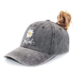 Manmesh Hatt Sombreros De Cola De Caballo Para Mujer, Daisy 