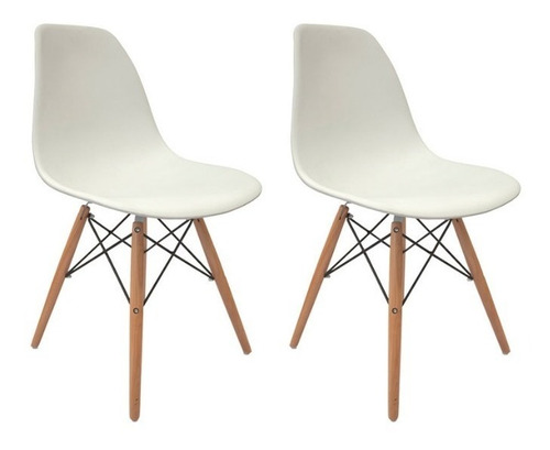 Interimobel: Pack 2 Sillas Eames Vintage Minimalista Croswod