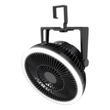 Ventilador De Camping Con Linterna Led  10000 Mah 8 Pulgada