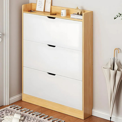 Heaimo Zapatera Organizador Zapatos Moderna De Madera Con 3 Compartimentos, 115*80*17cm, Mueble Para Zapatos Práctico Y Decorativo Para Hogar, Entrada O Habitación | Envío gratis