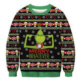 Ugly Sweater Navidad Hombre Niño Suéter Grinch Divertido [u]