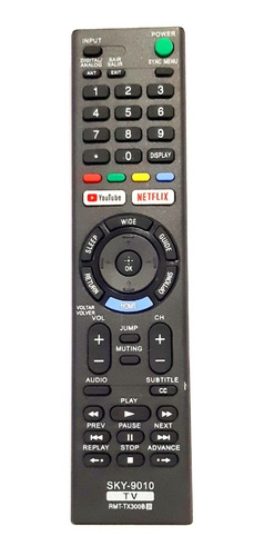 Controle Remoto Tv Sony 4k Rmt-tx300b Youtube Net Flix Novo.