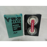 Video Cassette Tape Akai - 30 Para Grabar Made In Japan