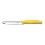 Victorinox Cuchillo De Mesa Y Tomate , 11 Cm, Color Amarillo