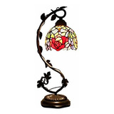 Lámpara De Mesa - Lámpara De Escritorio Tiffany, Estilo Rosa