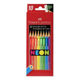 Colores Faber-castell Lapices Neon X 10 