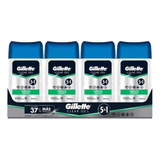 Gillette Desodorante 4pzas Antitranspirante Clear Gel 113g