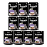 Kit 10 Unidades Sachê Golden Gourmet Frango Gato Filhote 70g