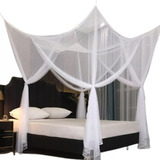 Cortinas De Cama Blancas Con Dosel Para Cama Tamaño Queen Ki