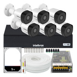 Kit Cftv Monitoramento 6 Cameras Intelbras 3130 10a 1008 1tb