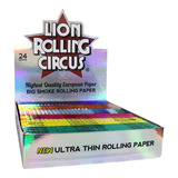 Caja De Seda Lion Rolling Circus, Papel De Liar Fino