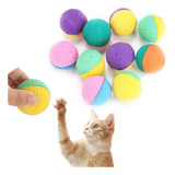 Juego De 10 Bolas De Látex Coloridas Para Mascotas, Gatos Y
