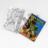Libritos Colorear Personalizado En Bolsita X10 Hulk