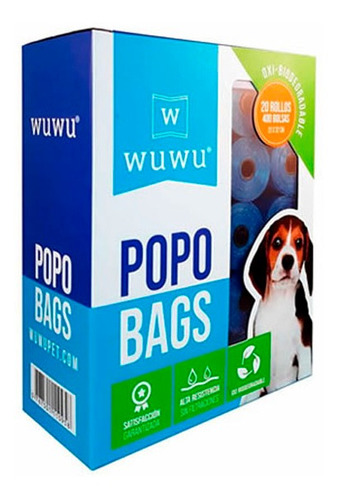 Bolsas Desechos Oxibiodegradables Wuwu - 400 Und