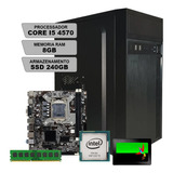 Computador De Escritório Intel I5 4570 8gb Ram 240gb Ssd 