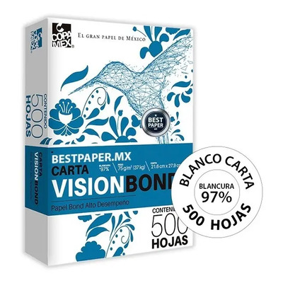 Papel Bond Copamex Blanco Tamaño Carta 500 Hojas 75g | MercadoLibre