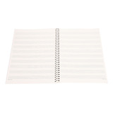 50 Páginas Notación Musical Staff Cuaderno Manuscrito